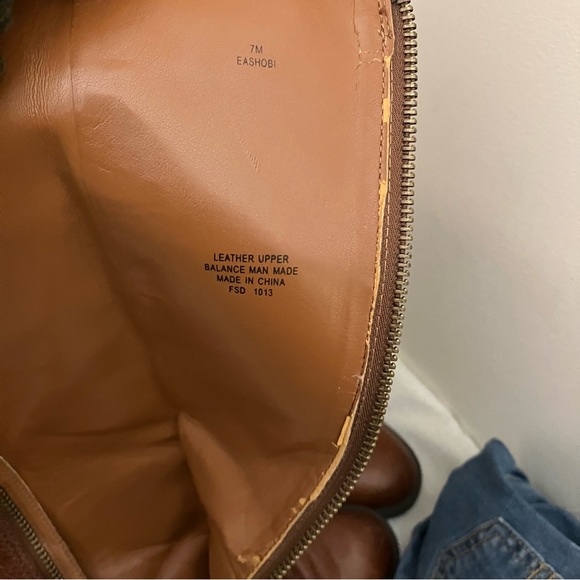 Enzo Angiolini Eashobi tall brown leather riding style boots 7M - Picture 8 of 11